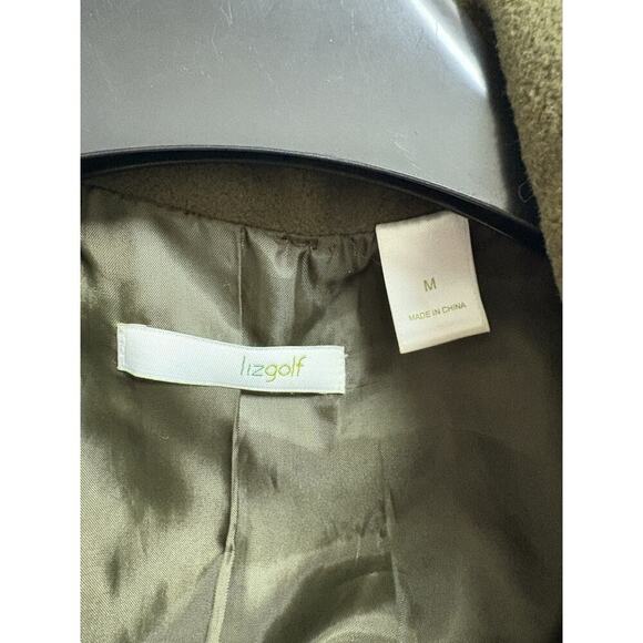 Lizgolf Women's ZIp Front Vest Olive Green SIze M Sleeveless Pockets - Picture 4 of 7